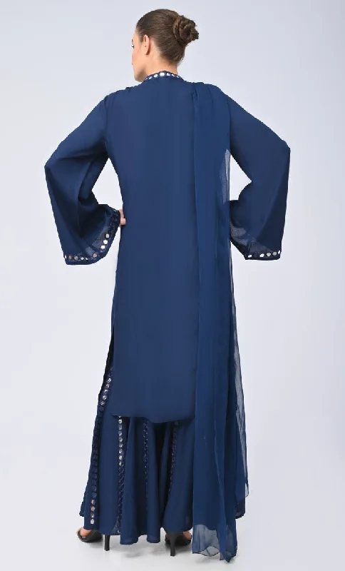 Mehwish Modest Rayon Salwar kameez Set With Matching Chiffon Hijab