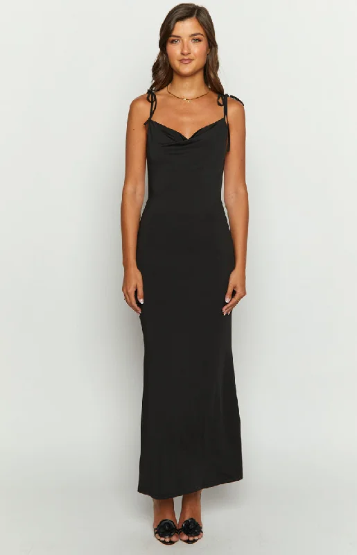 Riley Black Maxi Dress