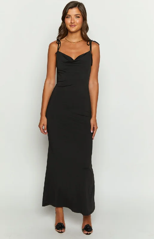 Riley Black Maxi Dress