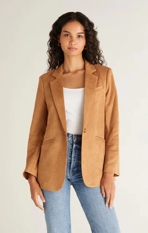 Sandelle Faux Suede Blazer