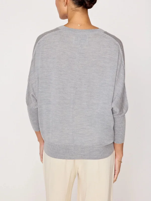 Ursa Knit Top Mineral Grey Melange