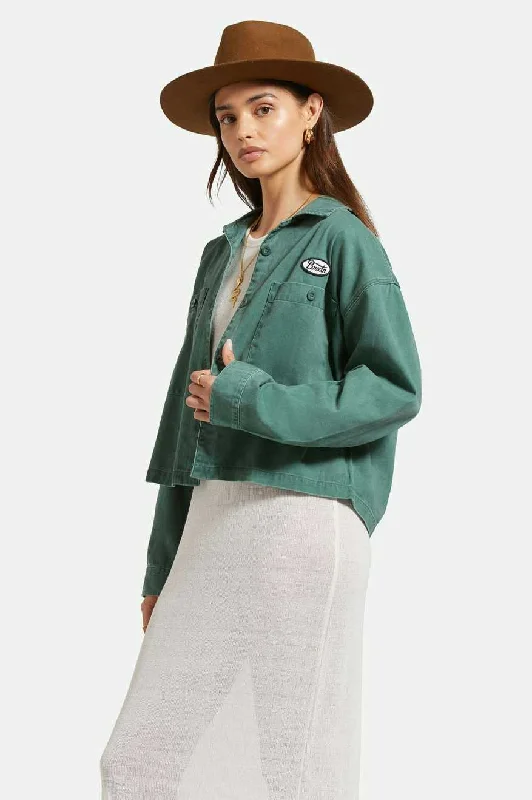 Utopia L/S Overshirt - Garden Topiary