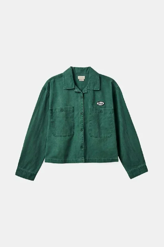 Utopia L/S Overshirt - Garden Topiary