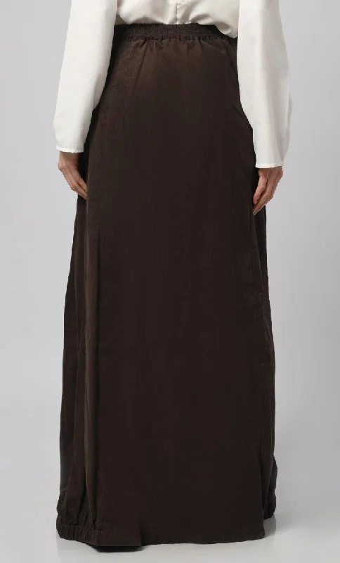 Women's Corduroy Skirt With Pockets