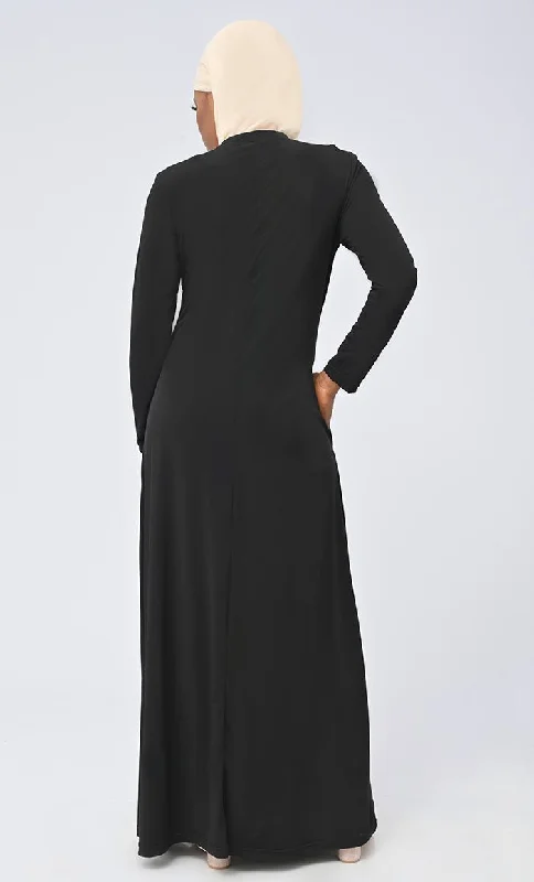 Women's Long Length Black Lining