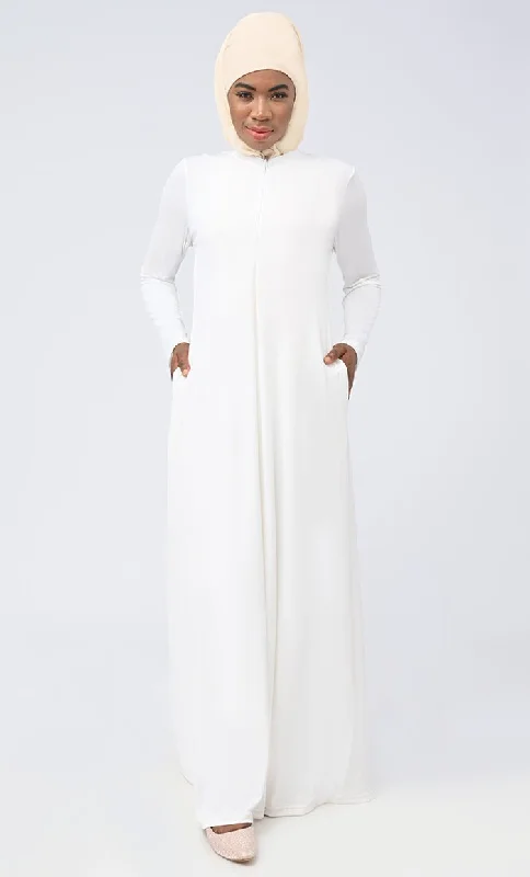 Women's Long Length White Lining