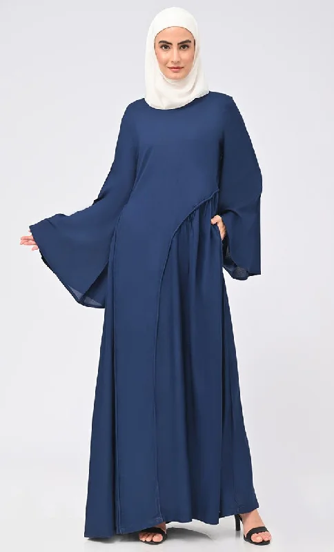 Women's Rayon Islamic Double Layer Dress For Women