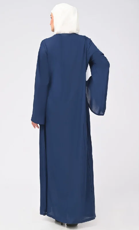 Women's Rayon Islamic Double Layer Dress For Women