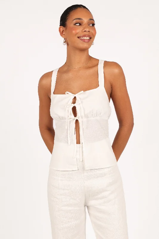 Juliette Top - Cloud White