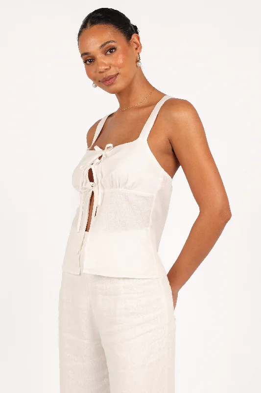 Juliette Top - Cloud White